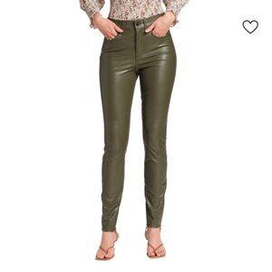 Veronica Beard Debbie Faux Leather Skinny Jeans